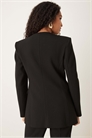 Блейзер с зауженным кроем, без воротника и с выразительными плечами co-ord артикул 151781698