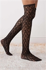 Чулки до бедер с кружевом артикул 148547630