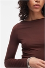 Топ с облегающим вырезом и длинными рукавами артикул 151962002