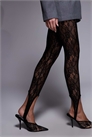 Легинсы с открытыми носками из прозрачного кружева артикул 155053697
