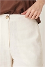 Брюки свободного кроя с прямыми брючинами из льна артикул 139958210