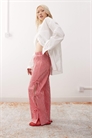 Брюки с широкими брючинами и завязками по бокам артикул 142046264