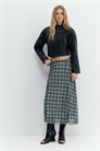 Юбка-миди в клетку артикул 155705272