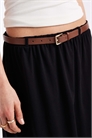 Длинная юбка из джерси с поясом артикул 153084269