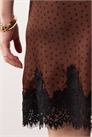 Мини-юбка с кружевной отделкой артикул 155145208