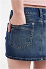 Микро-мини-юбка из денима артикул 154606963