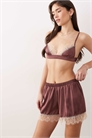Шорты из атласа с кружевом Luna артикул 154272217
