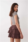 Мини-юбка с воланами артикул 152154997
