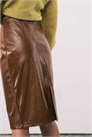 Юбка-миди из искусственной кожи длиной до колен в стиле 90-х артикул 151783032
