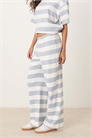 Брюки с широкими штанинами и текстурной полоской артикул 149429669