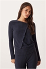 Асимметричный кардиган с широкими ребрами артикул 147787716