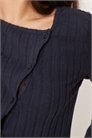 Асимметричный кардиган с широкими ребрами артикул 147787716