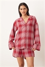 Рубашка для пижамы из фланели в стиле «микс-энд-матч» артикул 152935080