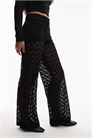 Брюки из кружева с широкими брючинами артикул 149753599