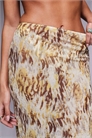 Пляжная юбка макси из сетчатой ткани с абстрактным принтом артикул 151303187