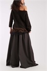 Брюки с очень широкими брючинами артикул 154231800