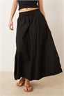 Объемная юбка макси из хлопкового поплина артикул 153668009