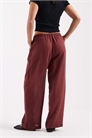 Брюки с широкими брючинами из смешанного льна артикул 154140004