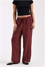 Брюки с широкими брючинами из смешанного льна артикул 154140004