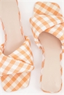 Кошачьи туфли-мули в клетку артикул 1993822