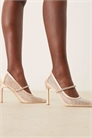 Свадебные туфли на каблуке с украшениями от Vivian артикул 149858068