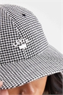 Кепка с логотипом из вымытого полотняного материала в клетку артикул 150197288