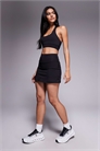 Спортивная теннисная юбка с вшитыми шортами и карманом для телефона артикул 150777561