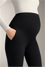 Теплые легинсы для беременных длиной до щиколотки (70 см) артикул 152833180