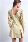 Мини-платье со структурированным отворачивающимся подолом артикул 153019954