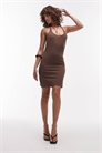 Мини-платье-бодикон с бретелями артикул 141730805