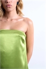 Мини-платье с атласной повязкой на груди артикул 145945749