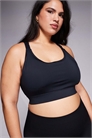 Спортивный бюстгальтер с высокой поддержкой и изогнутой чашкой, регулируемыми бретелями и съемными вставками артикул 147510252