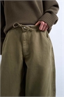 Брюки-балоны с завязками на талии артикул 152126452