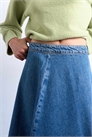Юбка-круг с джинсовыми швами артикул 150522644