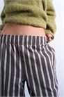 Брюки с широкими полосками и прямым кроем артикул 145750017