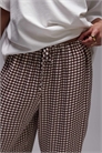 Брюки в клетку с широкими брючинами и атласным шнурком co-ord артикул 147900383