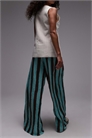 Брюки с широкими брючинами и гофрированной полоской артикул 146857840