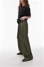 Брюки с широкими брючинами и плиссированными полосками артикул 141817884