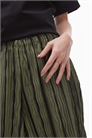 Брюки с широкими брючинами и плиссированными полосками артикул 141817884