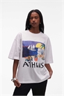Футболка оверсайз с принтом «Athens holiday» артикул 148716992