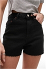 Удобные джинсовые шорты Mom с эластичной тканью артикул 126003853