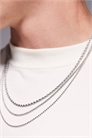 Набор из 3 водонепроницаемых цепочек из нержавеющей стали артикул 141101656