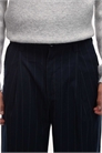 Брюки с широкими штанинами и плиссированной полоской артикул 151015960