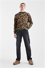 Свитер из трикотажа с камуфляжным принтом по всей поверхности артикул 152560405