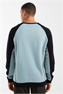 Свитшот с круглым вырезом и логотипом Raglan, с контрастными швами артикул 153252889