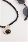 Колье с подвеской в виде ракушки и бусинами артикул 155002028