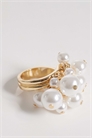 Кольцо с подвеской в виде жемчужины артикул 155126576