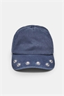Промытая кепка с заклепками артикул 155807265