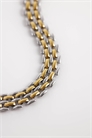 Двухцветное колье с цепочкой в стиле ретро из смешанных металлов артикул 155681914