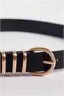 Пояс из искусственной кожи с несколькими проушинами артикул 153084260